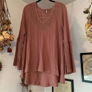 Pink Free People Tunic